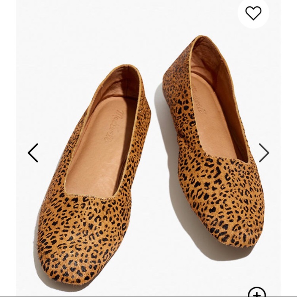 Madewell Cory Flat in Leopard Calfhair